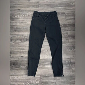 BLANKNYC The Bond Jeans Womens Size 30 Skinny Black Zipped Detail Ankle